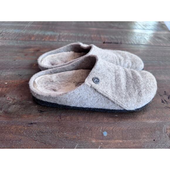 Birkenstock Zermatt wool felt clogs women’s sz 38 cream - Picture 1 of 9